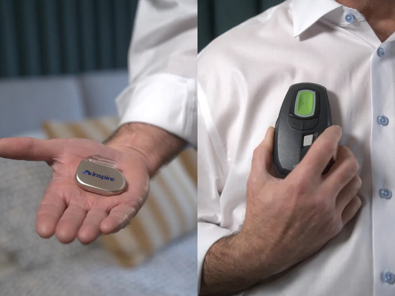 A photo from Inspire shows the size of the device and the remote used to activate it