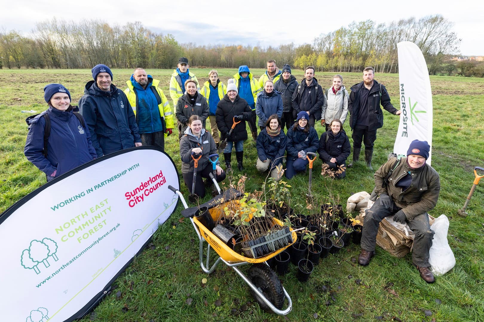 Sunderland Kicks Off National Tree Week with Community Planting at Flint Mill