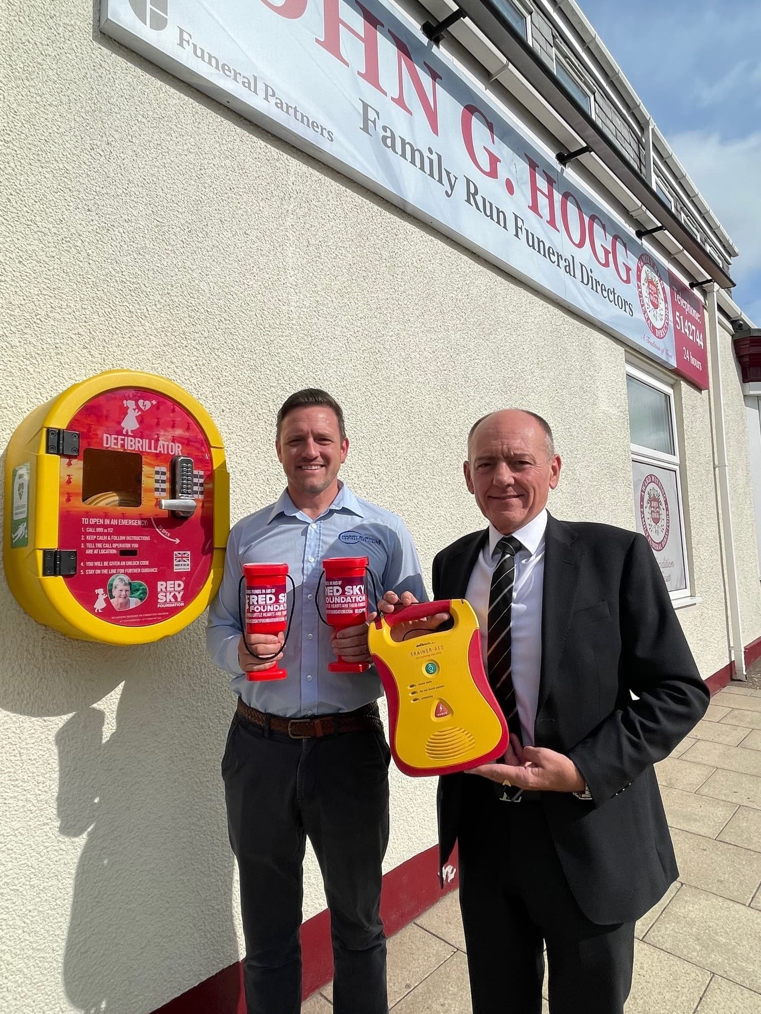 New Defribillator Installed In Sunderland In Memory Of Christine Graham