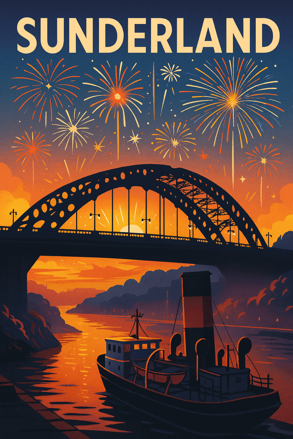 Fireworks in Sunderland 2025