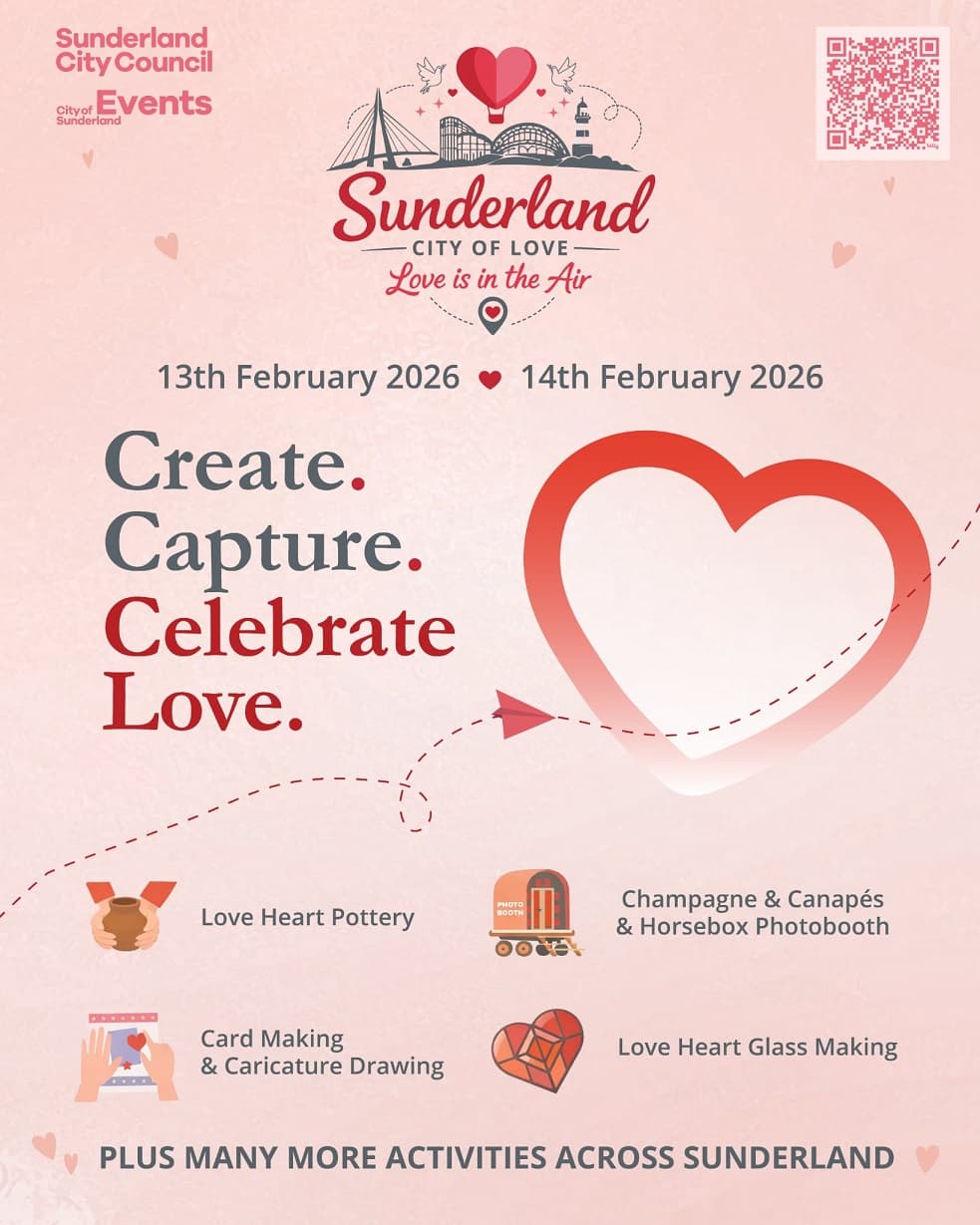 Valentine’s in Sunderland: Free Workshops, Tastings, and Trails to Fall for