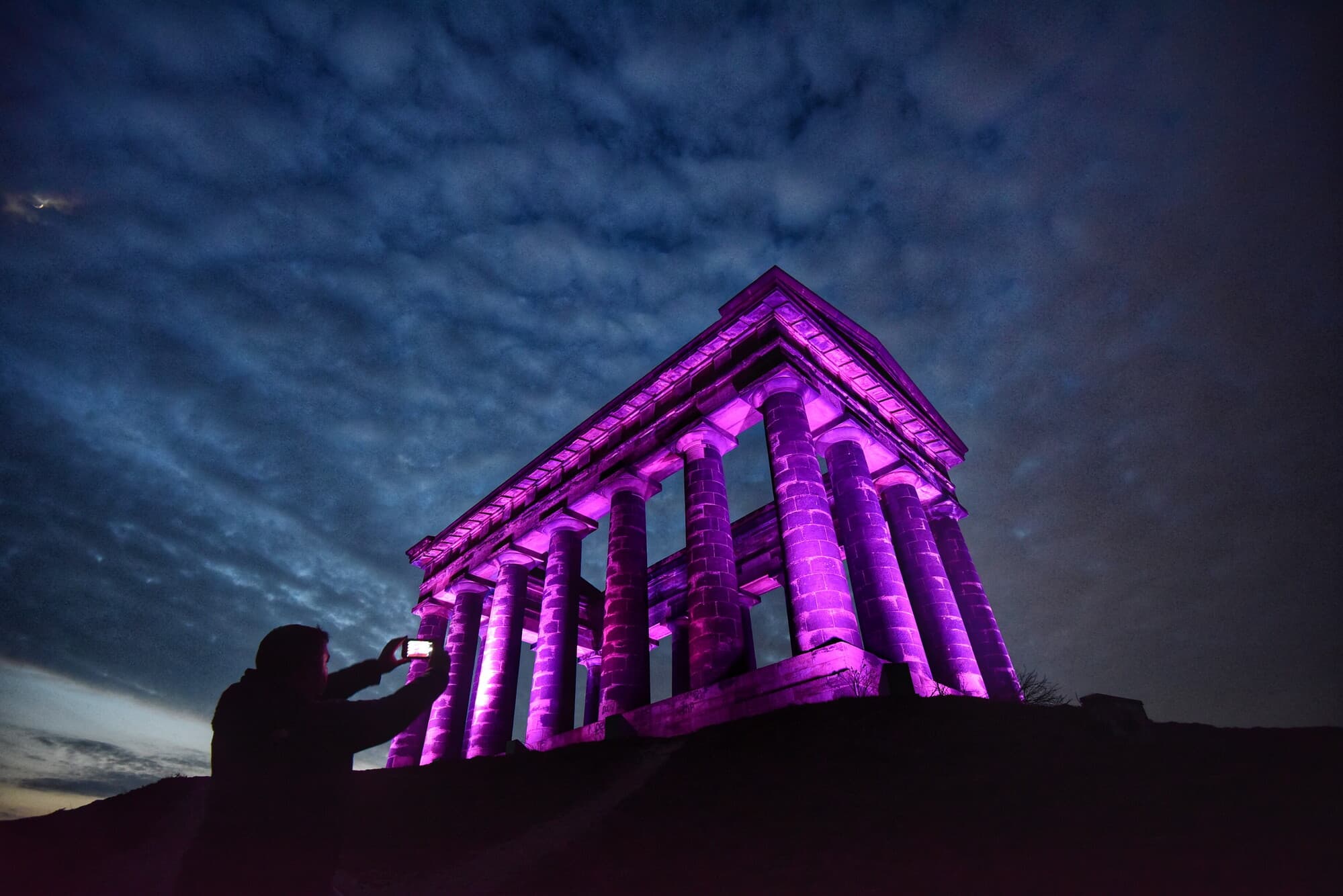 Purple-Lit Landmarks This Sunday