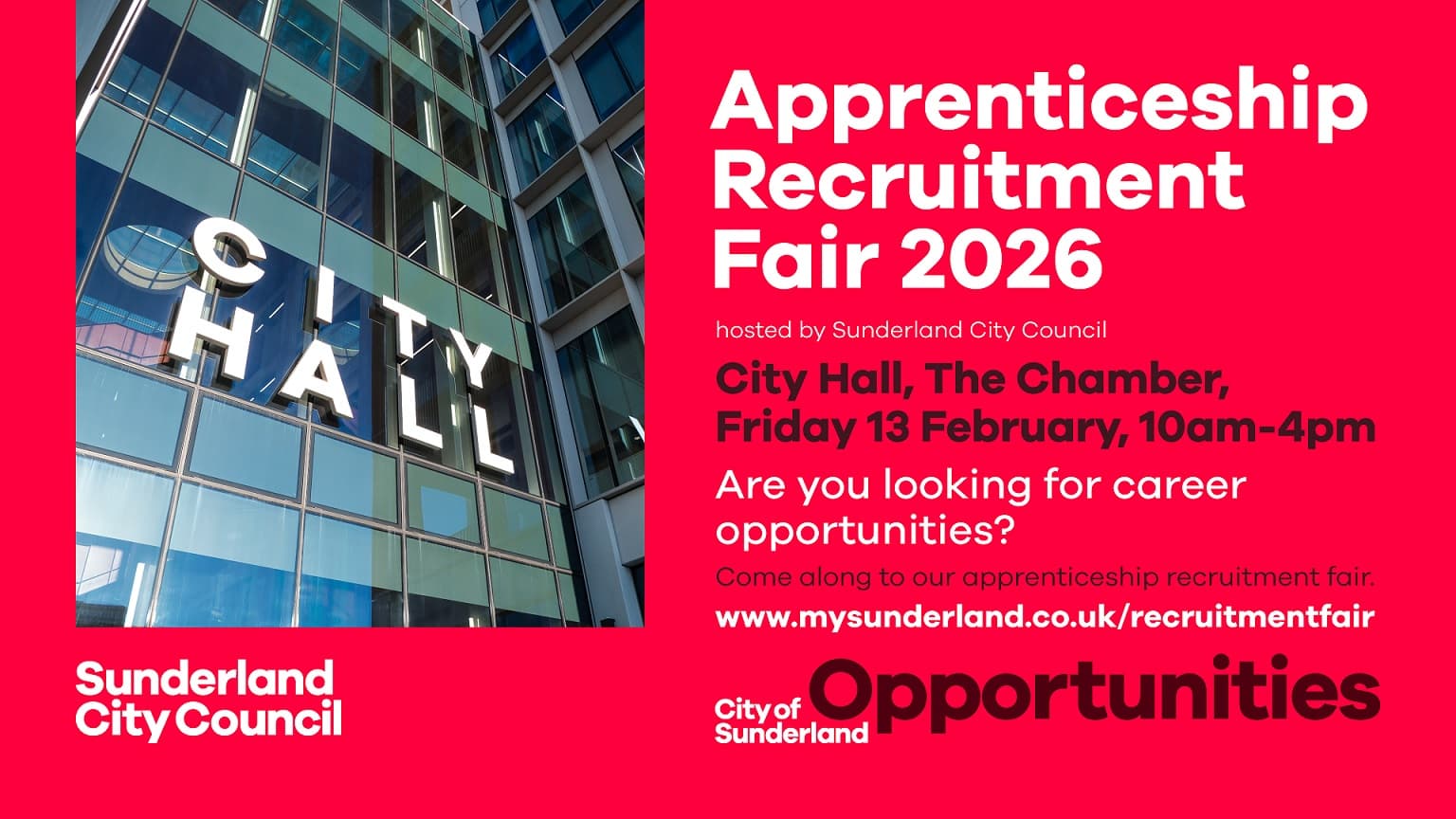 Explore New Career Paths at Sunderland’s 2026 Apprenticeship Recruitment Fair