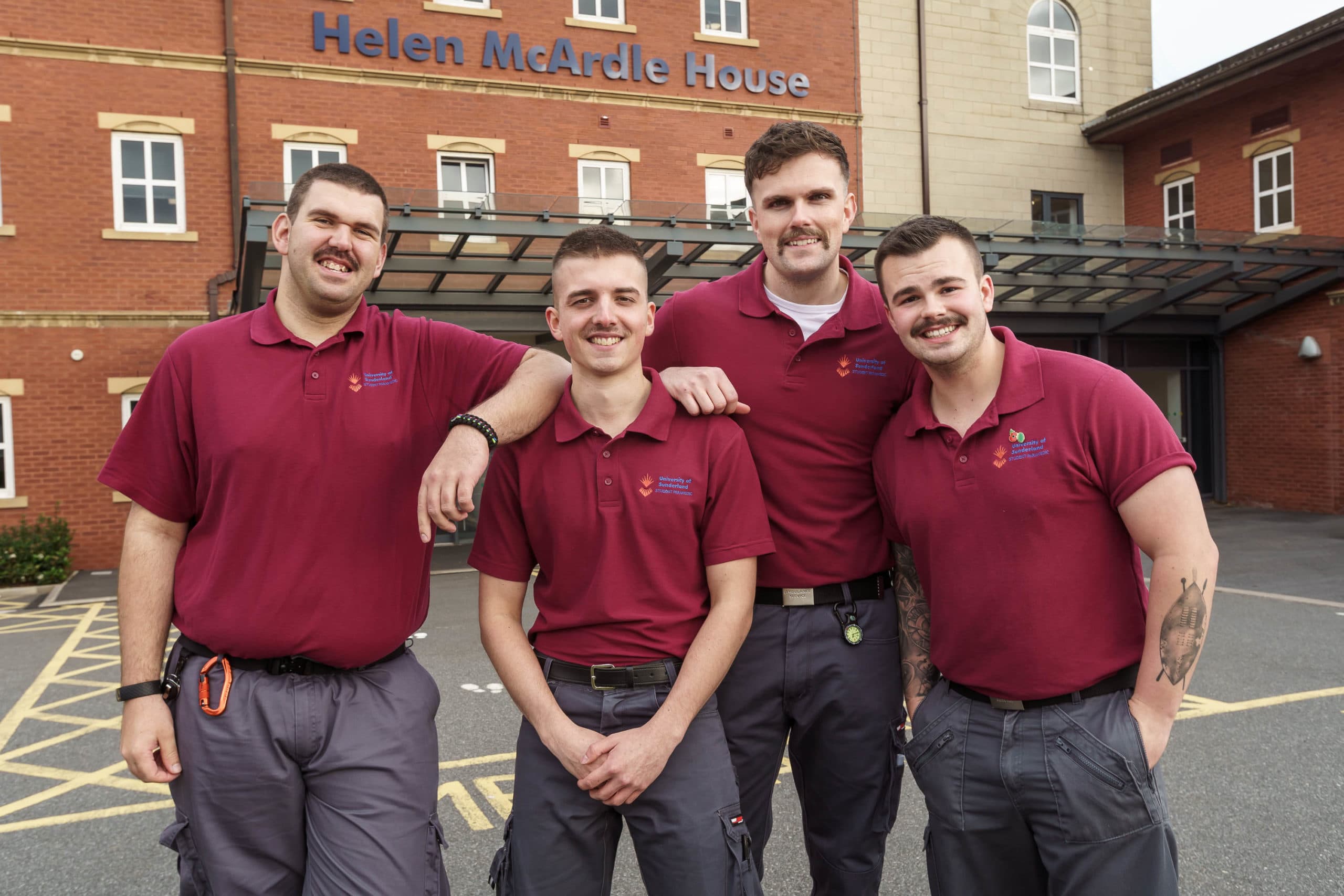 Paramedic Science Students Supporting Men’s Health This ‘Movember’