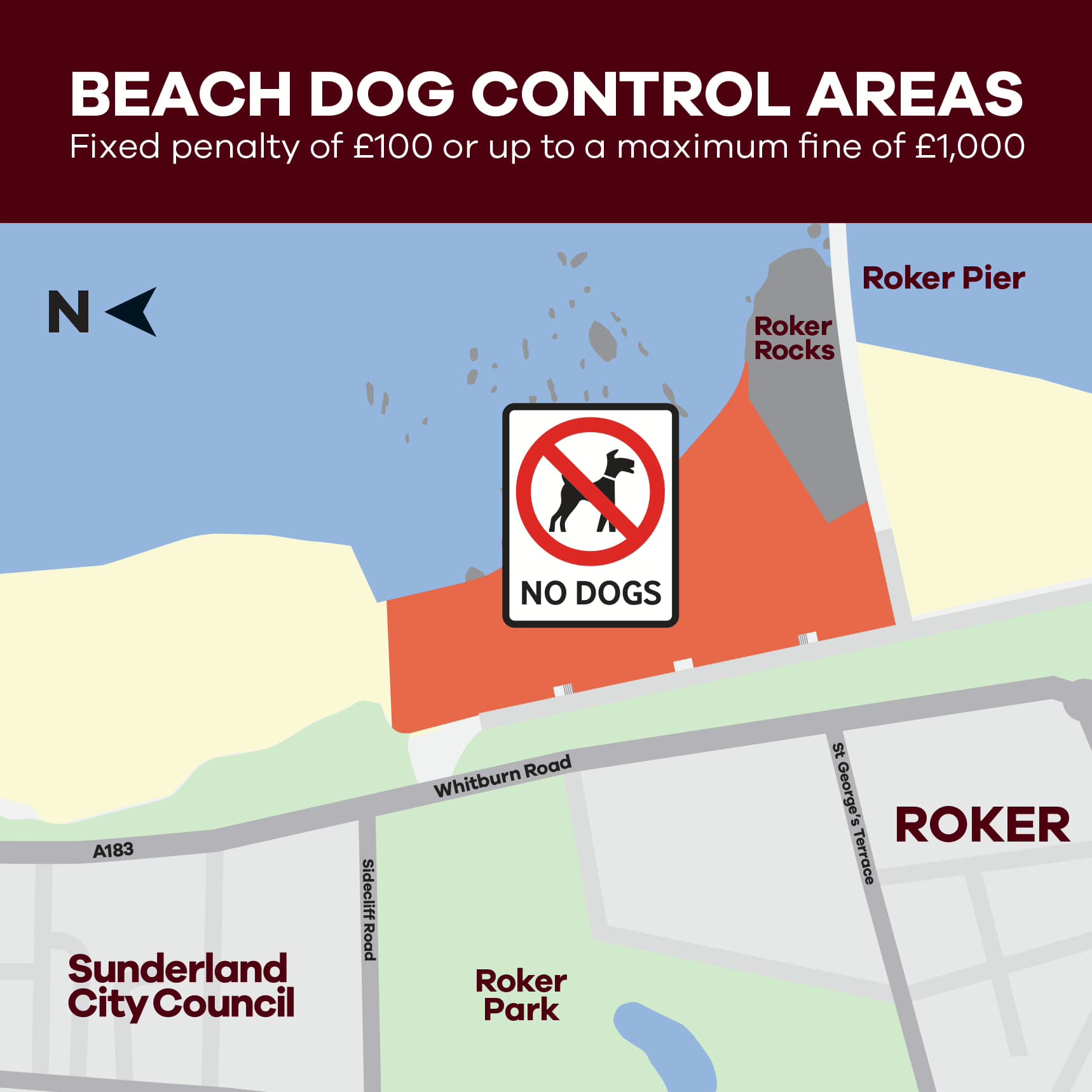 Dog Exclusion Zones Return to Roker and Seaburn Beaches from May