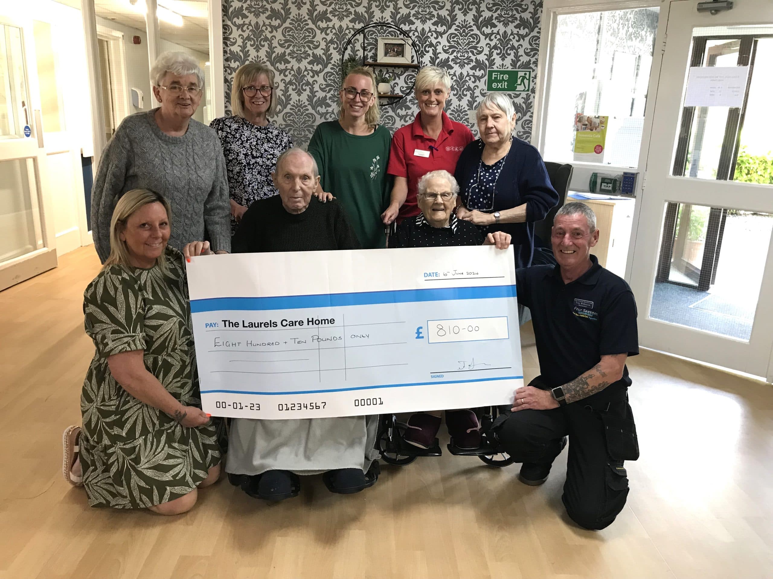 Granddaughter’s 20-Mile Walk Raises Funds for Sensory Garden at The Laurels Care Home