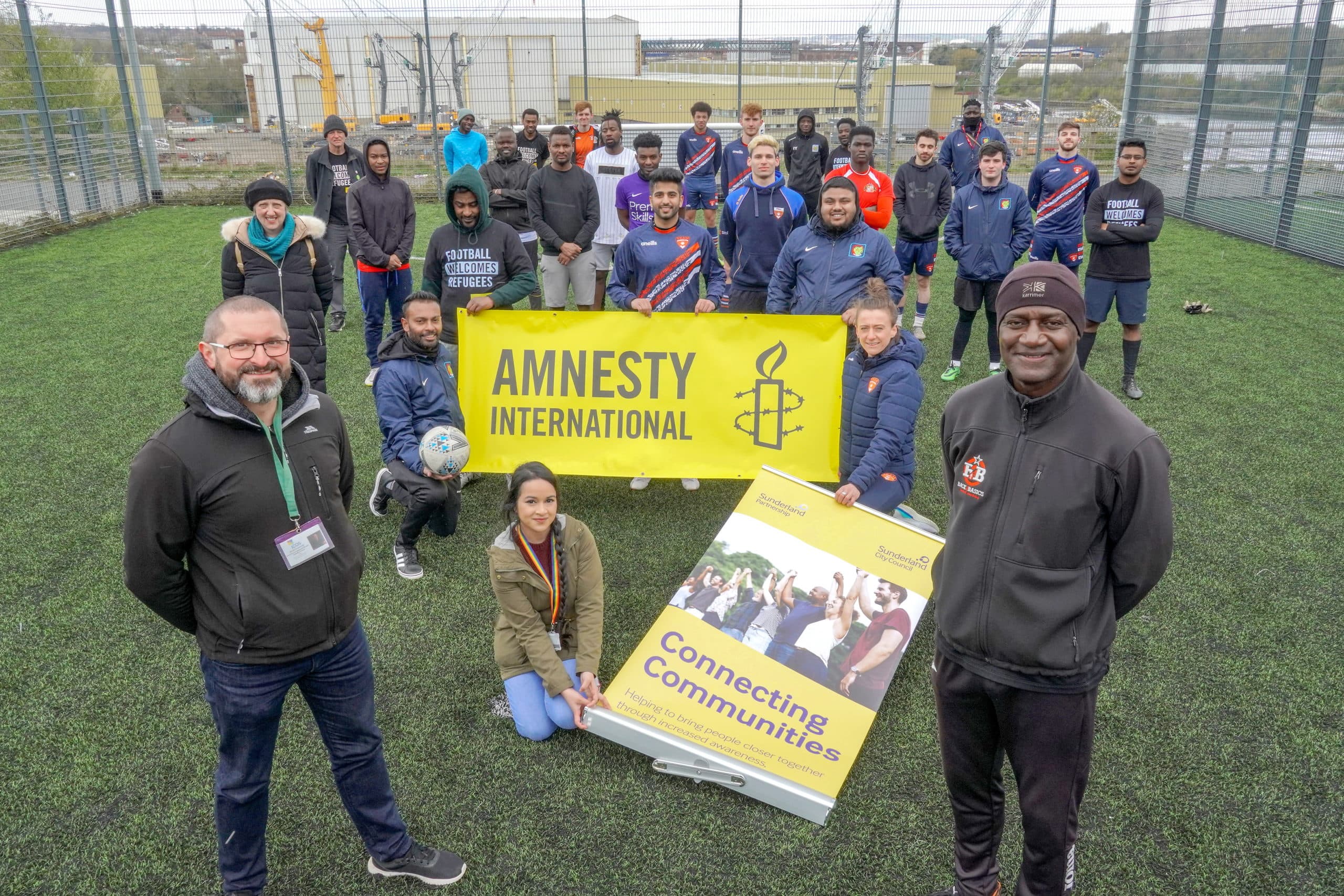 Sunderland City Partners Supporting The “Football Welcomes Refugees” Campaign