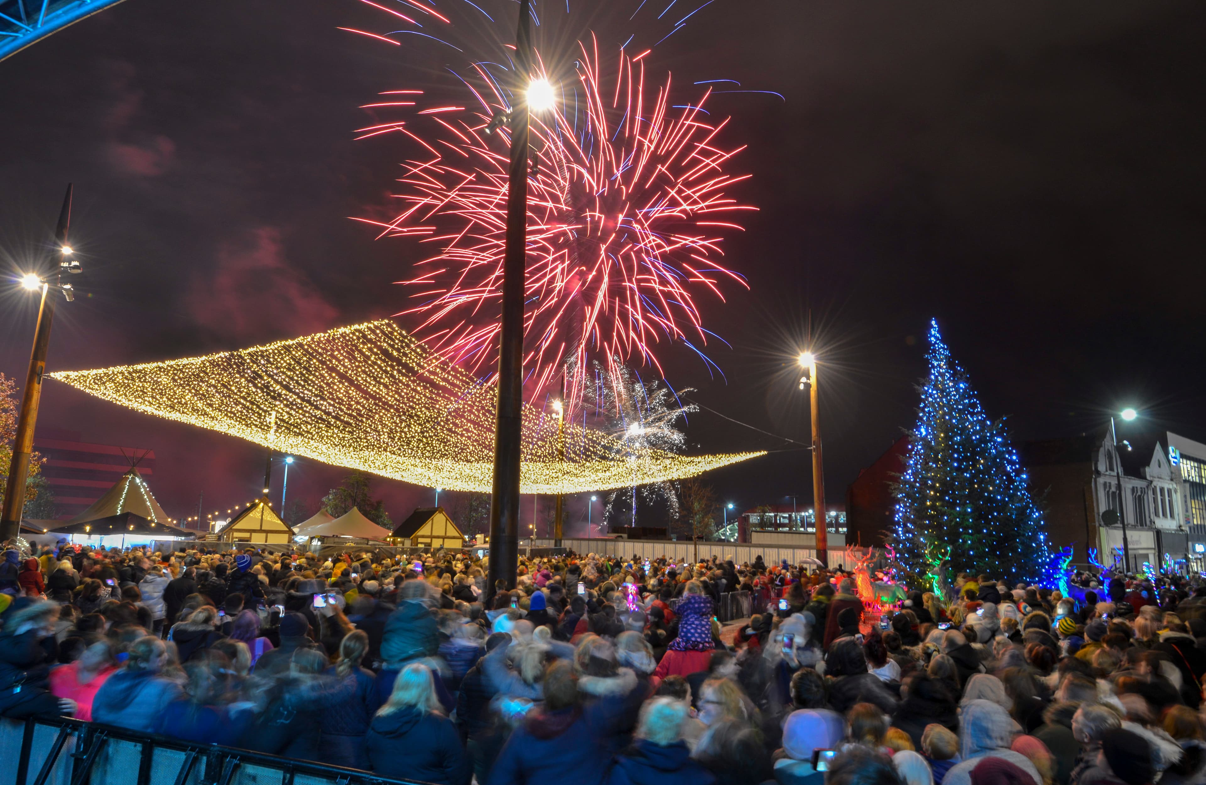 Panto Stars in Sunderland Christmas Lights Switch On