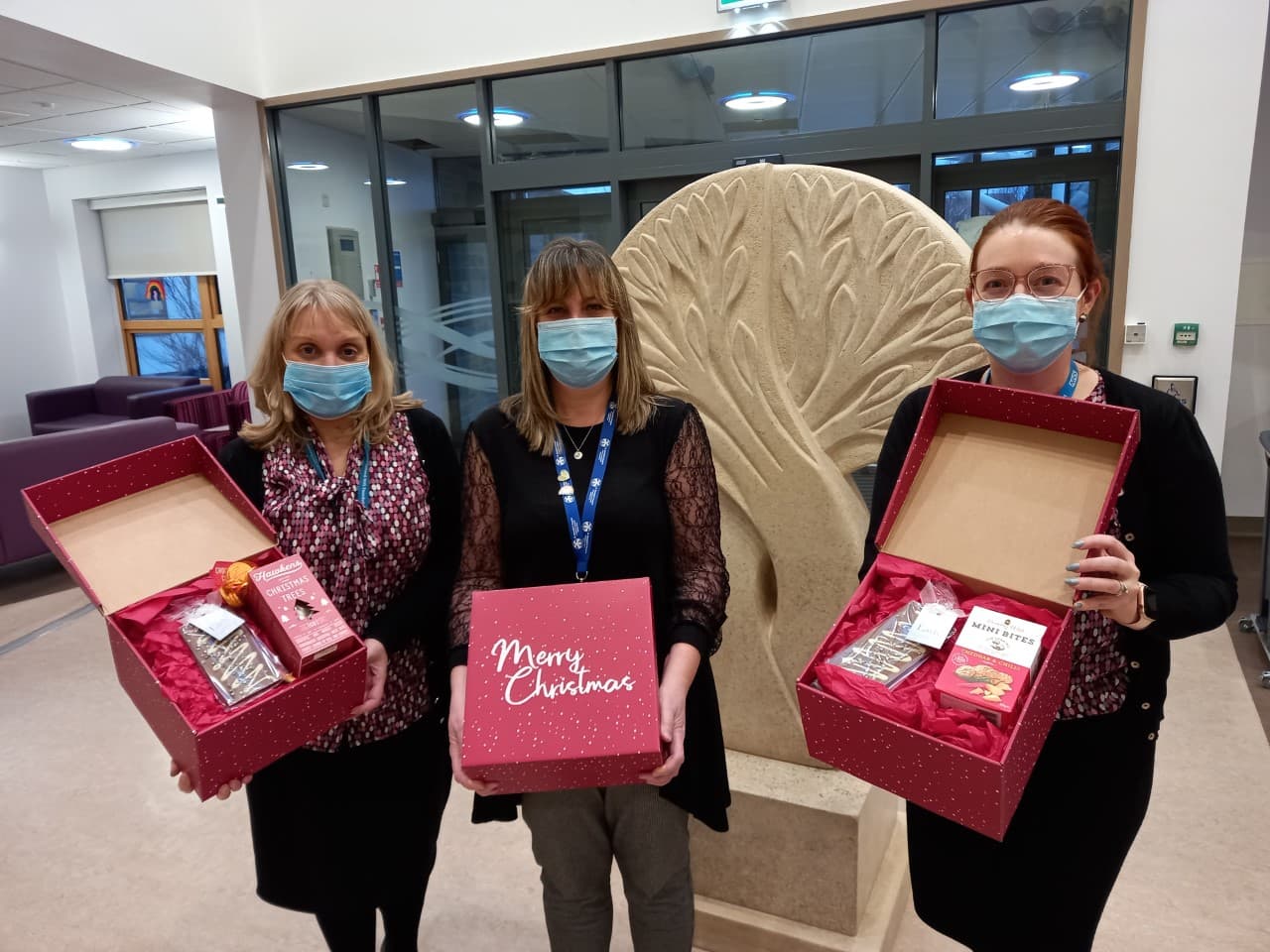 Donation of Christmas Hampers to Sunderland Hospice