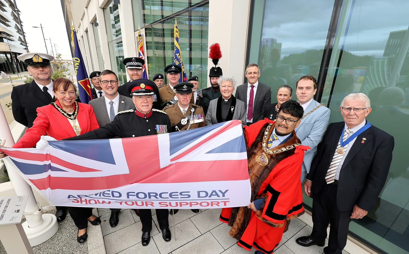 Sunderland Honours Service Personnel with Flag Raising Ceremony for Armed Forces Day