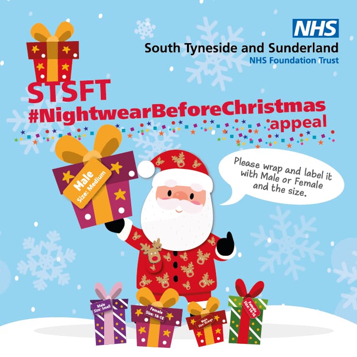 South Tyneside and Sunderland Hospitals Appeal for Festive Gifts for Patients This Christmas
