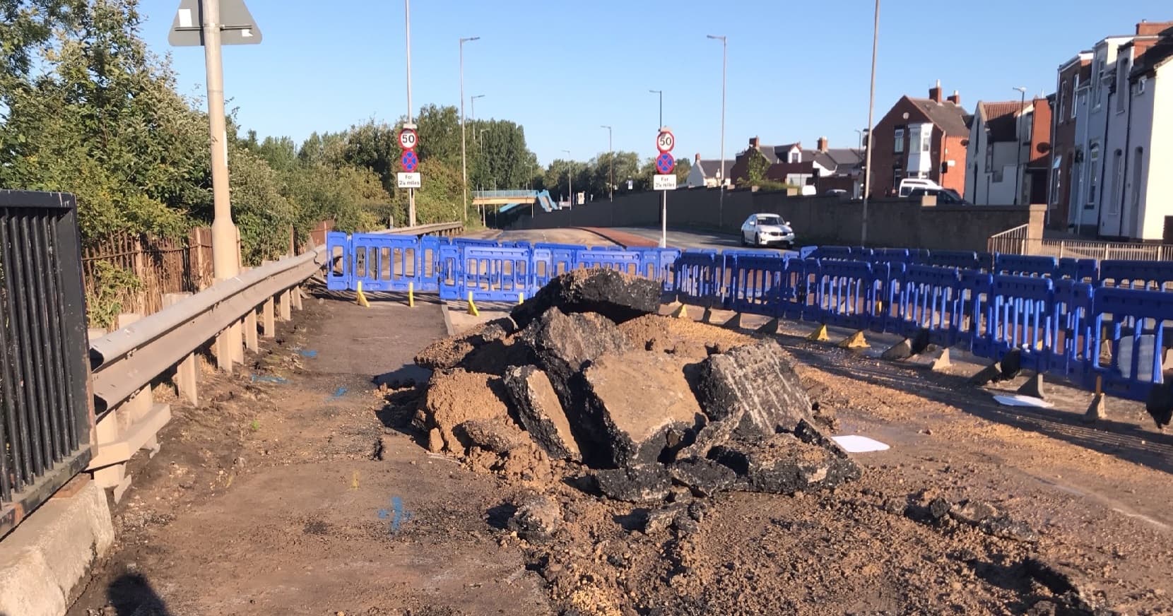Diversions on the A1290 Wessington Way All Weekend