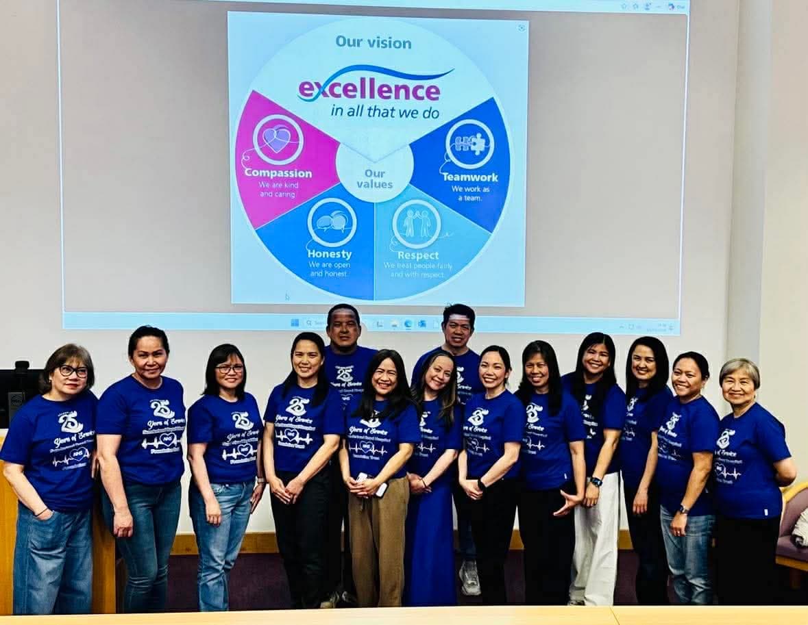 Filipino Nurses Celebrate 25 Years of Service with Sunderland and South Tyneside NHS Trust