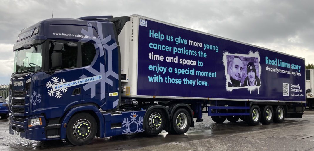 Branded Lorries Helping to Raise Awareness of Dragonfly Cancer Trust