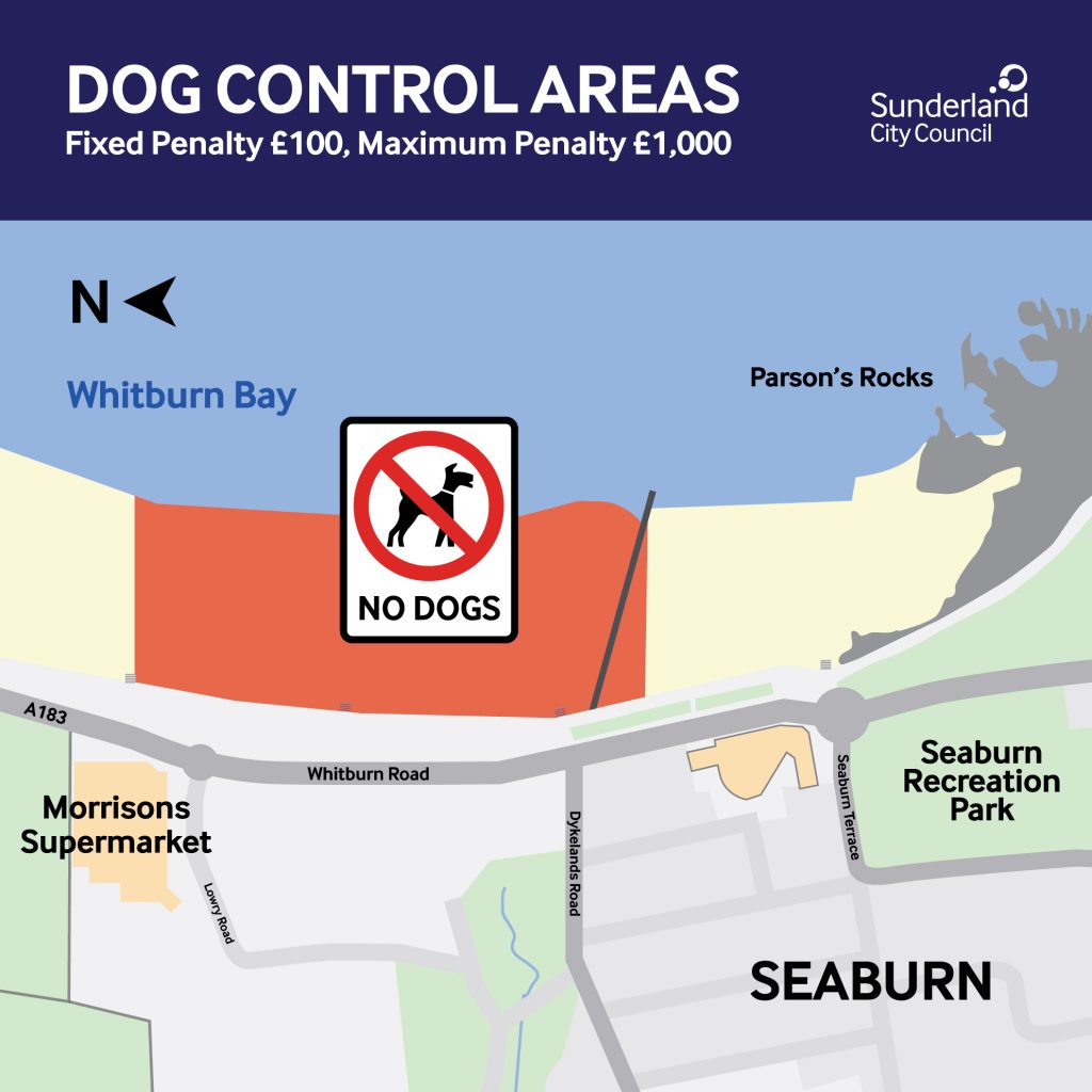 Dog Control Map - Seaburn